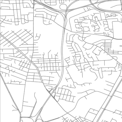 ROAD MAP OF FERNDALE, MARYLAND BY MAPBAKES