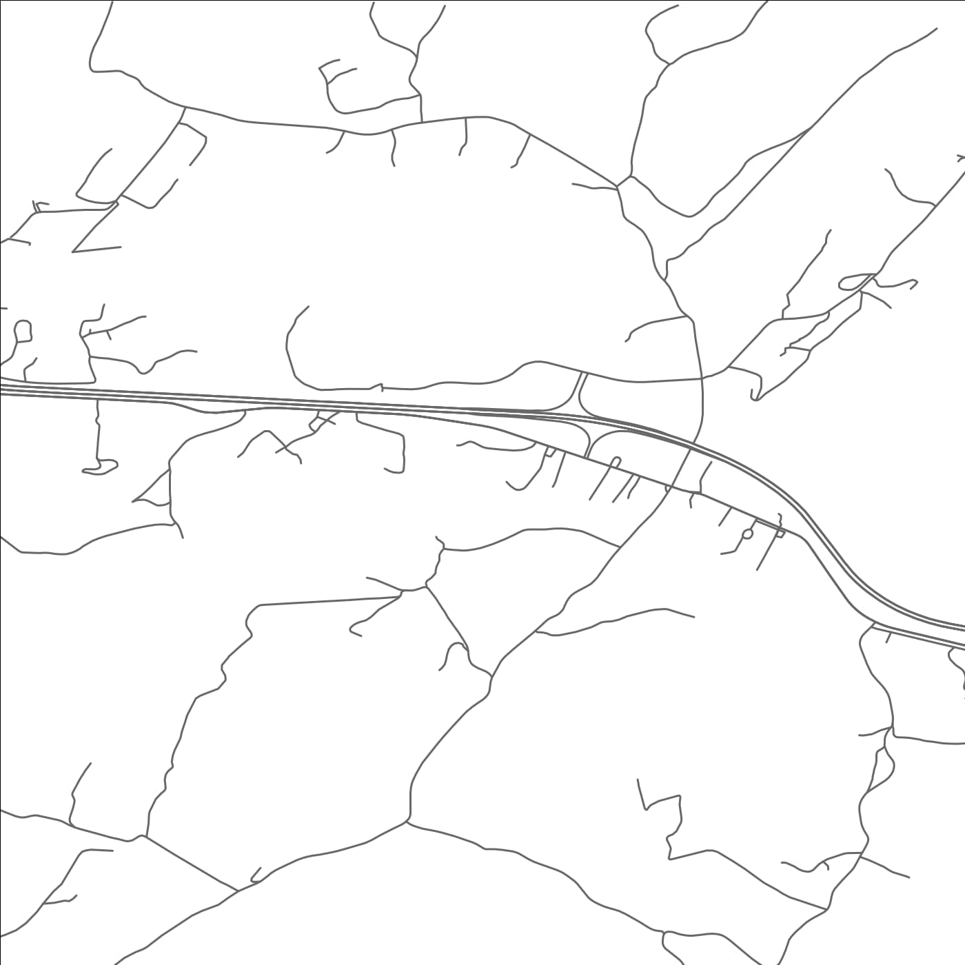 ROAD MAP OF FLINTSTONE, MARYLAND BY MAPBAKES