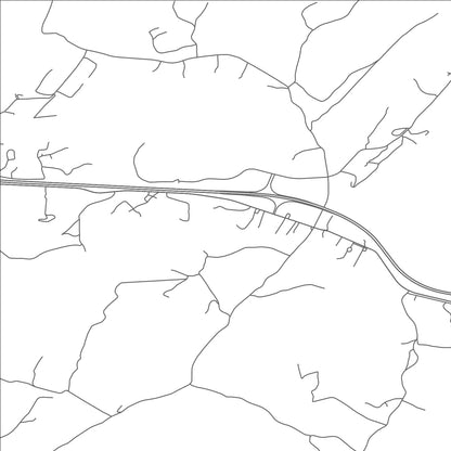 ROAD MAP OF FLINTSTONE, MARYLAND BY MAPBAKES