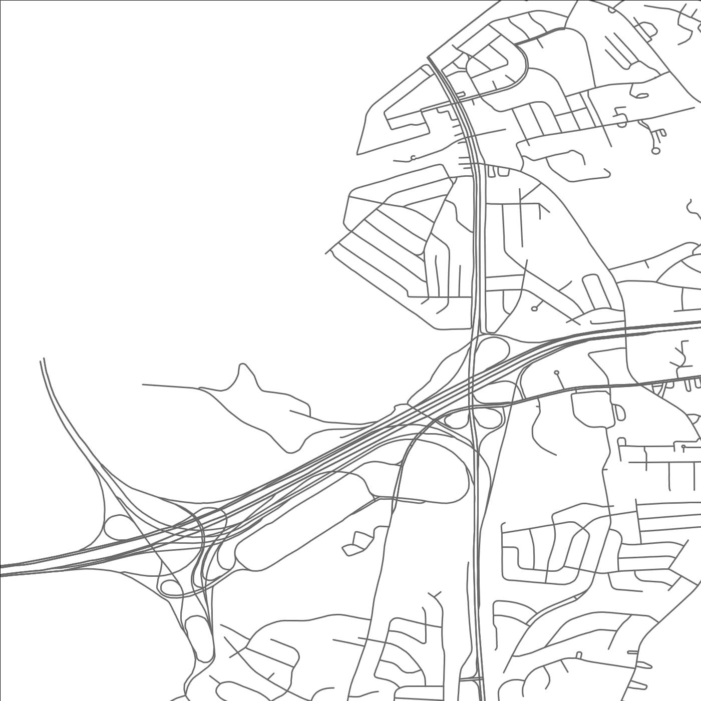 ROAD MAP OF FOREST HEIGHTS, MARYLAND BY MAPBAKES