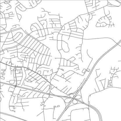 ROAD MAP OF FORESTVILLE, MARYLAND BY MAPBAKES