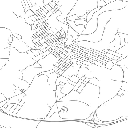 ROAD MAP OF FROSTBURG, MARYLAND BY MAPBAKES