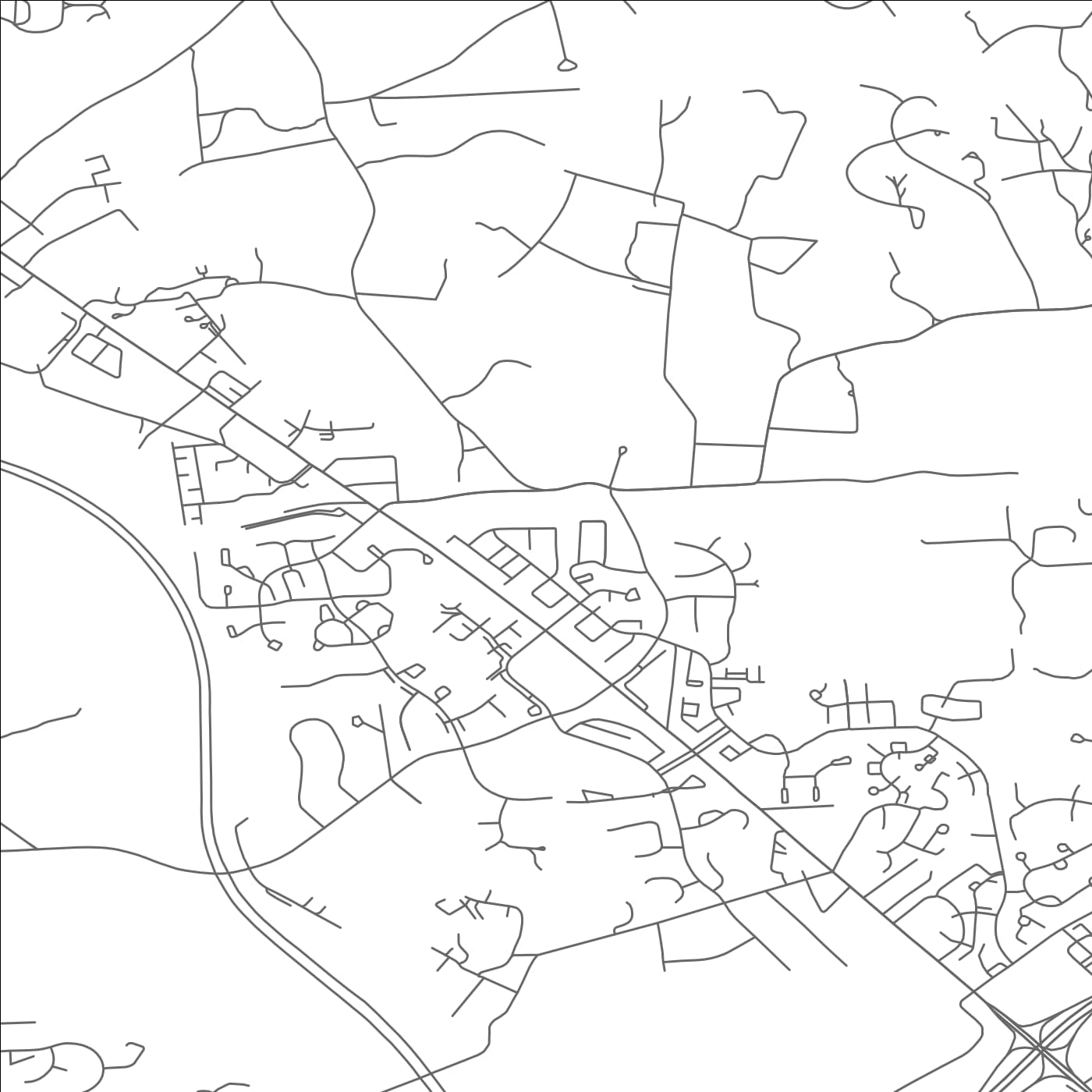 ROAD MAP OF GARRISON, MARYLAND BY MAPBAKES