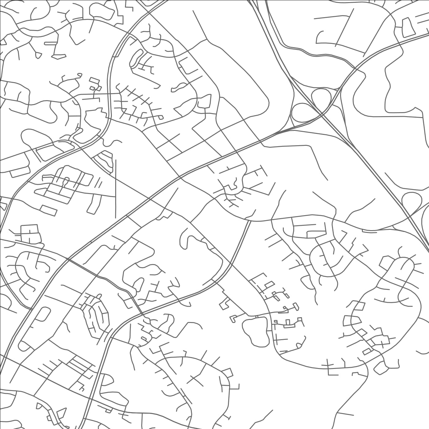 ROAD MAP OF GERMANTOWN, MARYLAND BY MAPBAKES