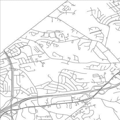 ROAD MAP OF GLASSMANOR, MARYLAND BY MAPBAKES