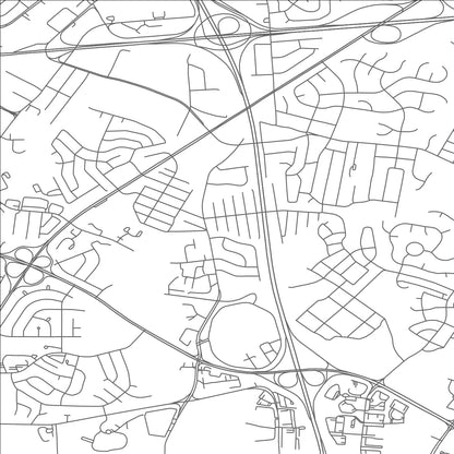 ROAD MAP OF GLENARDEN, MARYLAND BY MAPBAKES