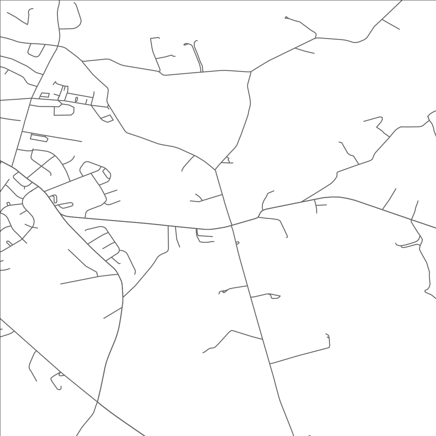 ROAD MAP OF GRACEHAM, MARYLAND BY MAPBAKES