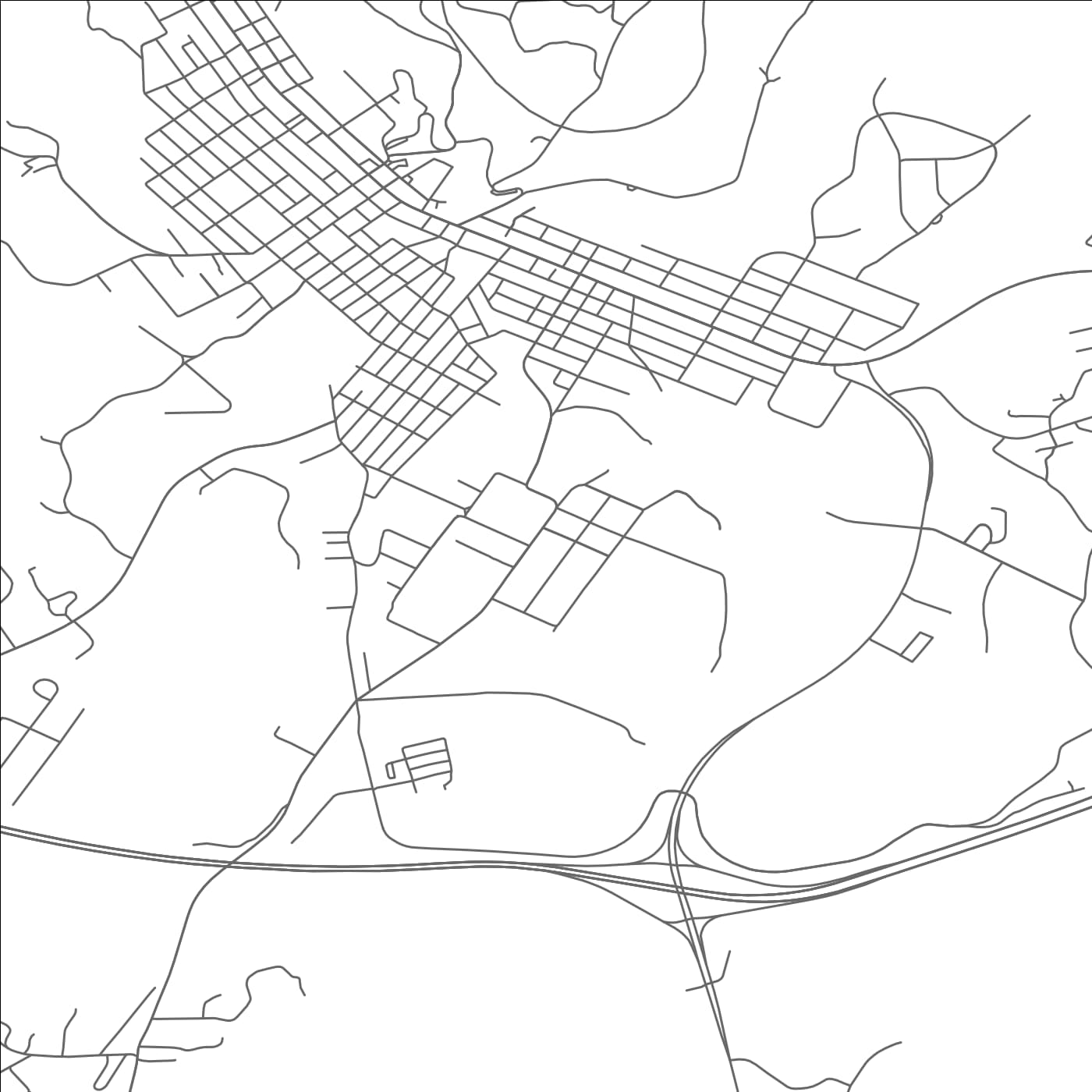 ROAD MAP OF GRAHAMTOWN, MARYLAND BY MAPBAKES