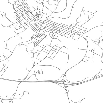 ROAD MAP OF GRAHAMTOWN, MARYLAND BY MAPBAKES