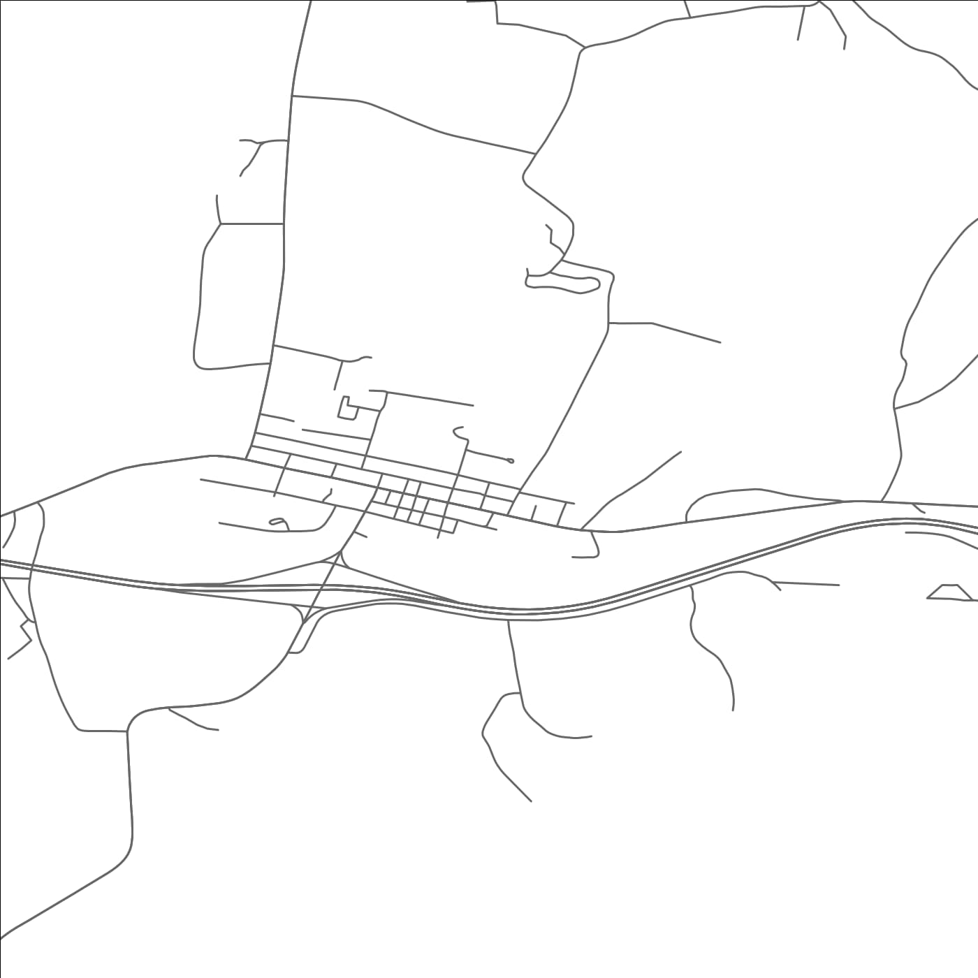 ROAD MAP OF GRANTSVILLE, MARYLAND BY MAPBAKES