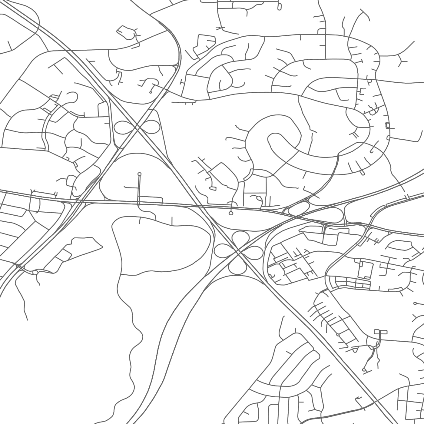 ROAD MAP OF GREENBELT, MARYLAND BY MAPBAKES