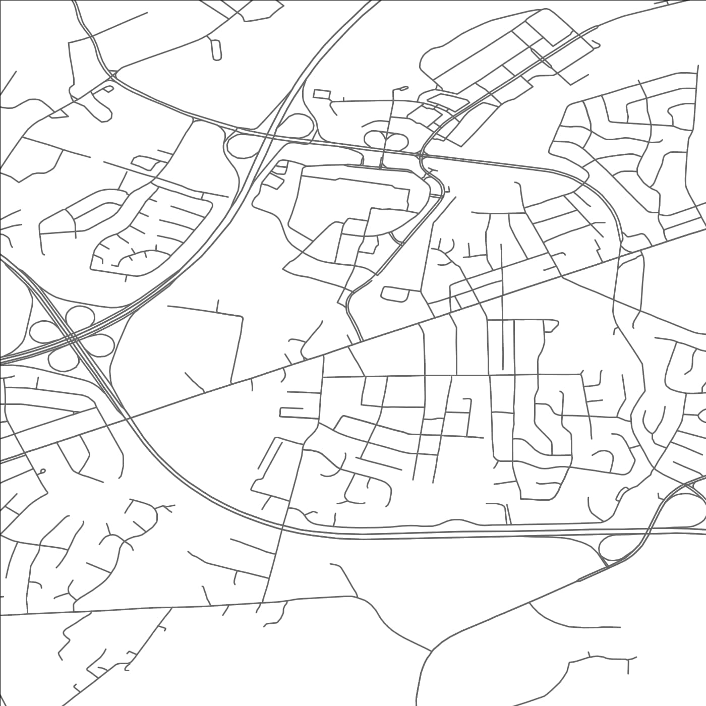 ROAD MAP OF HALFWAY, MARYLAND BY MAPBAKES