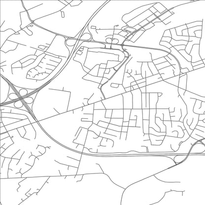 ROAD MAP OF HALFWAY, MARYLAND BY MAPBAKES