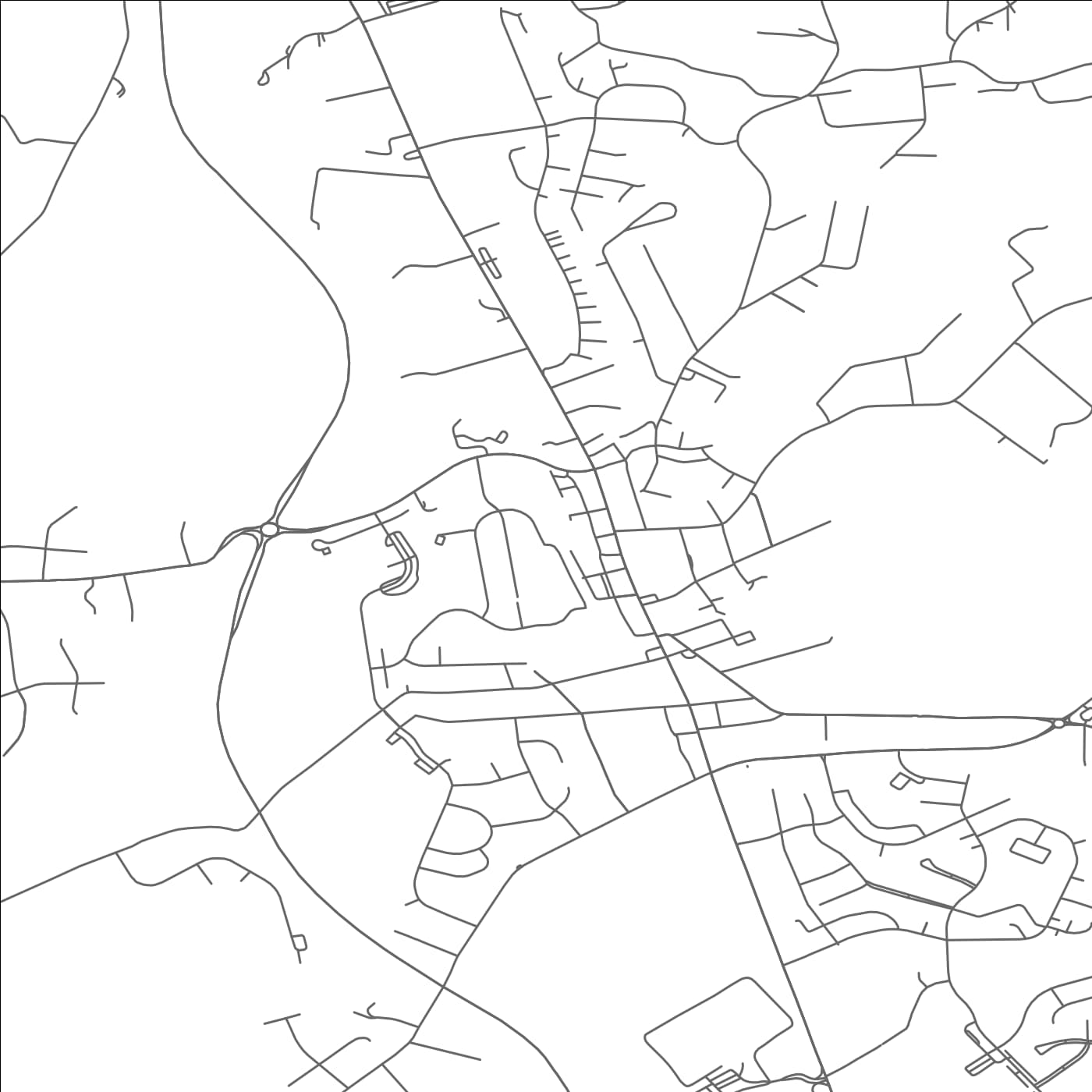 ROAD MAP OF HAMPSTEAD, MARYLAND BY MAPBAKES