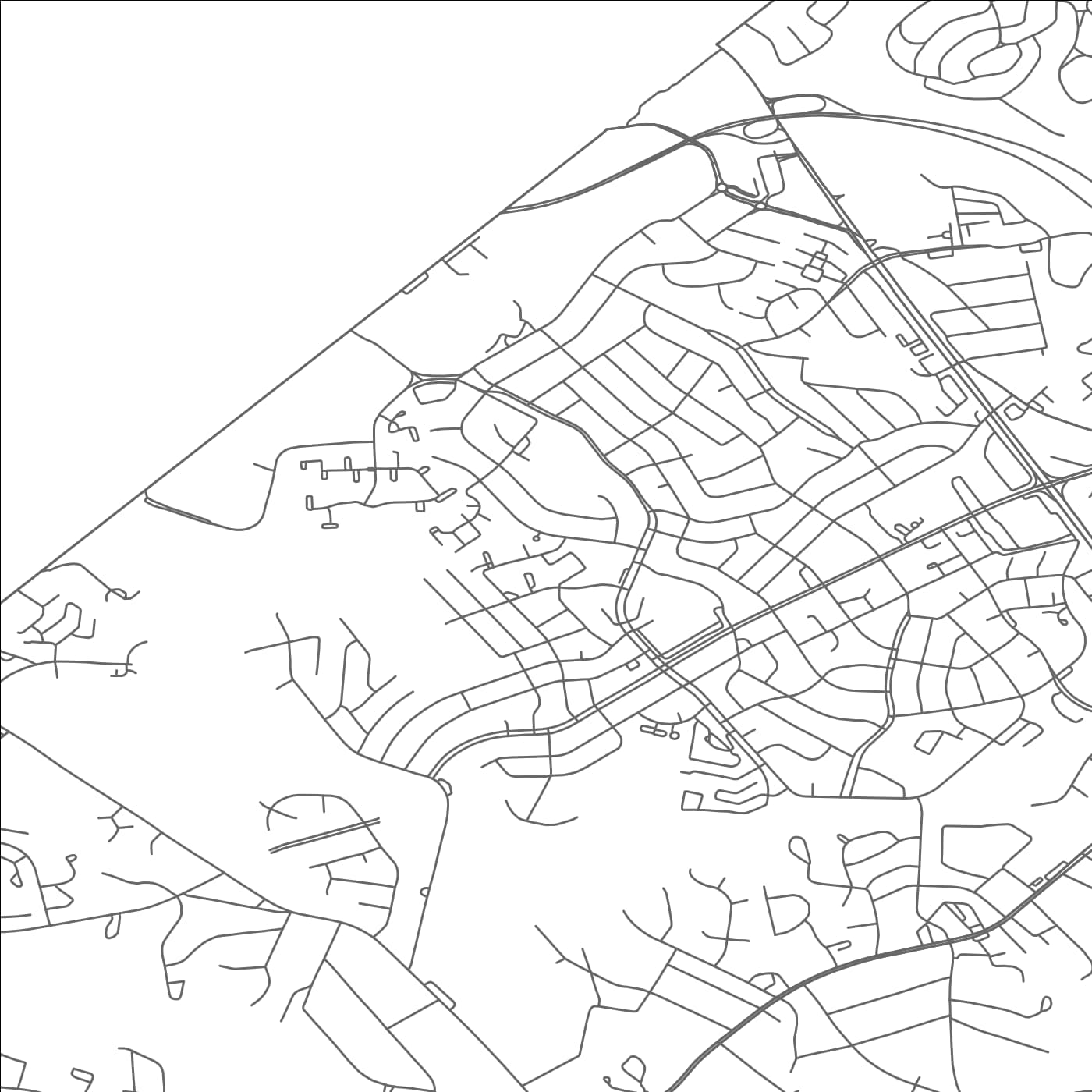 ROAD MAP OF HILLCREST HEIGHTS, MARYLAND BY MAPBAKES