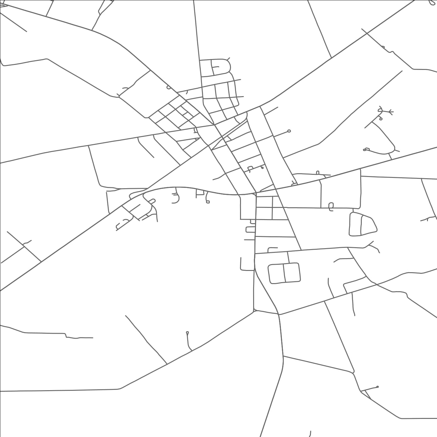 ROAD MAP OF HURLOCK, MARYLAND BY MAPBAKES