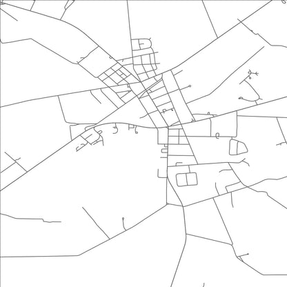 ROAD MAP OF HURLOCK, MARYLAND BY MAPBAKES