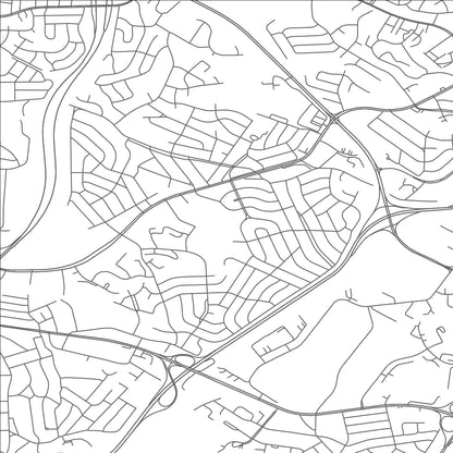 ROAD MAP OF LANDOVER HILLS, MARYLAND BY MAPBAKES