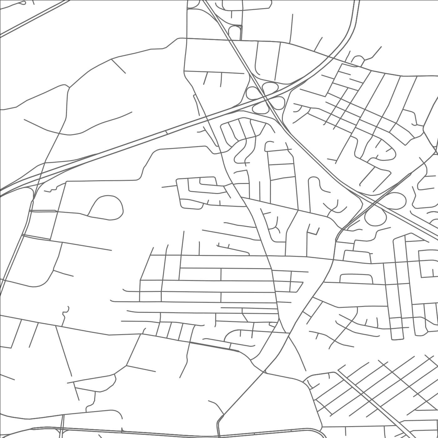 ROAD MAP OF LINTHICUM, MARYLAND BY MAPBAKES