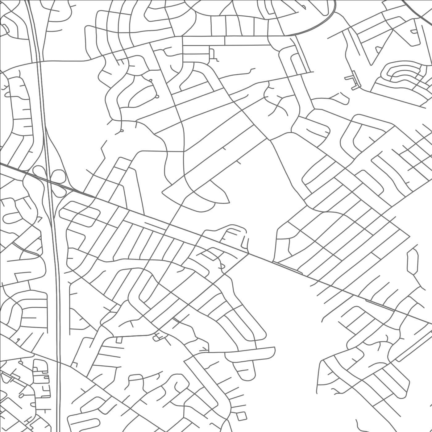 ROAD MAP OF LOCHEARN, MARYLAND BY MAPBAKES