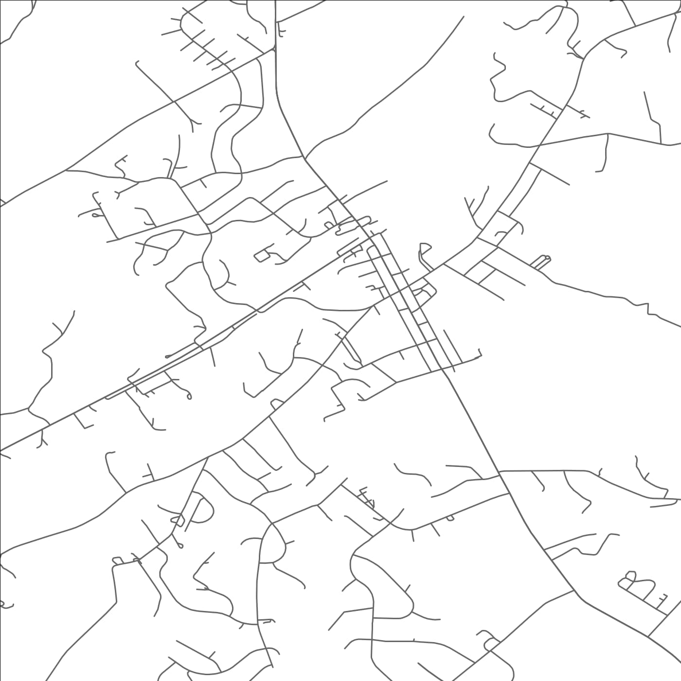 ROAD MAP OF MANCHESTER, MARYLAND BY MAPBAKES