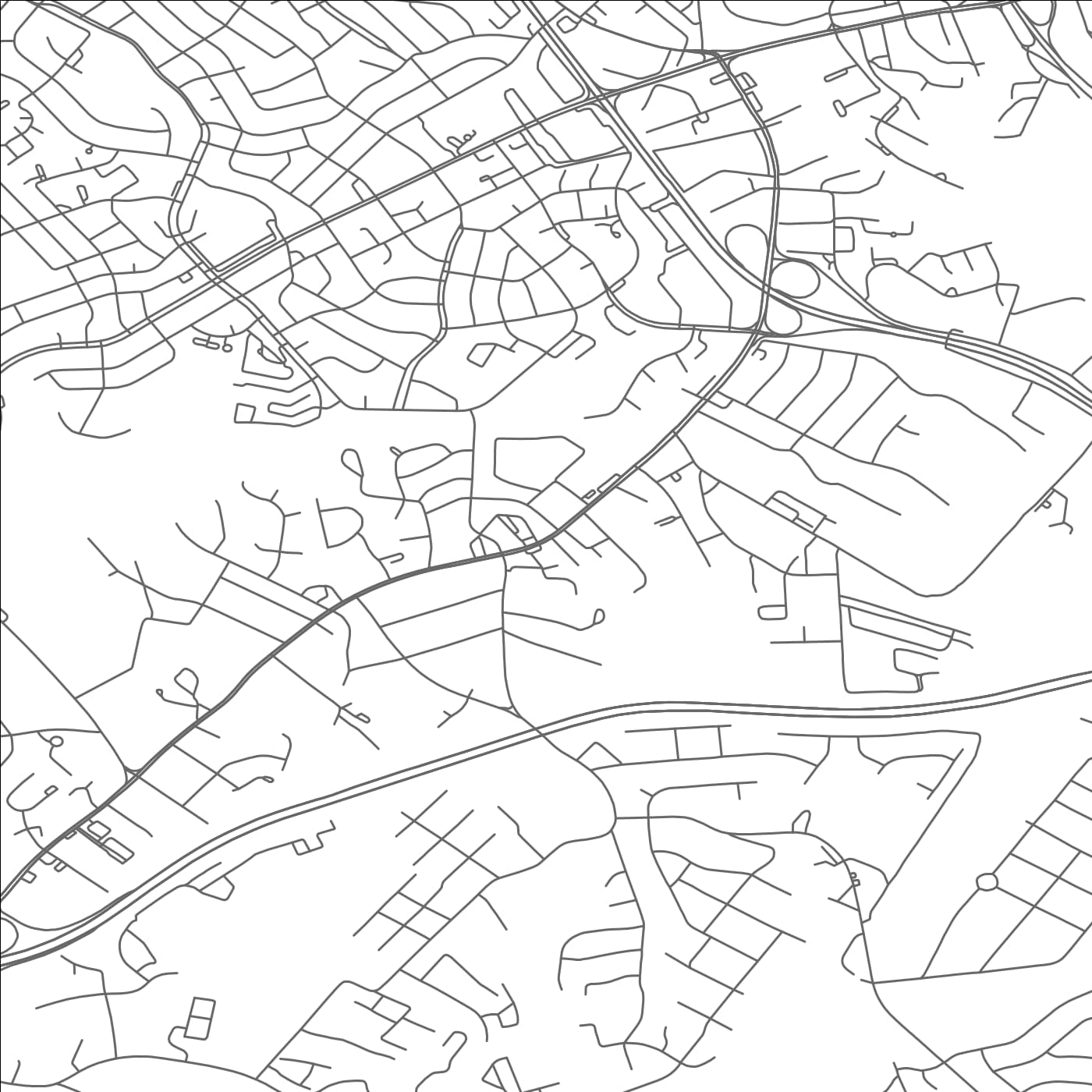 ROAD MAP OF MARLOW HEIGHTS, MARYLAND BY MAPBAKES