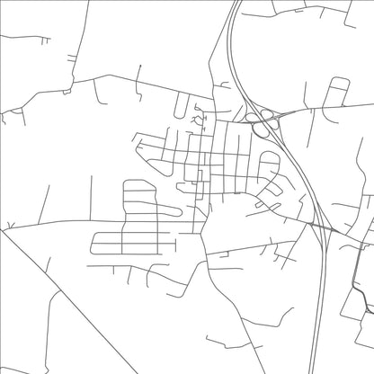 ROAD MAP OF MAUGANSVILLE, MARYLAND BY MAPBAKES