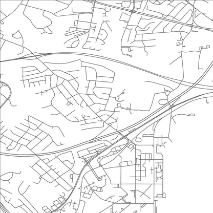 ROAD MAP OF MORNINGSIDE, MARYLAND BY MAPBAKES