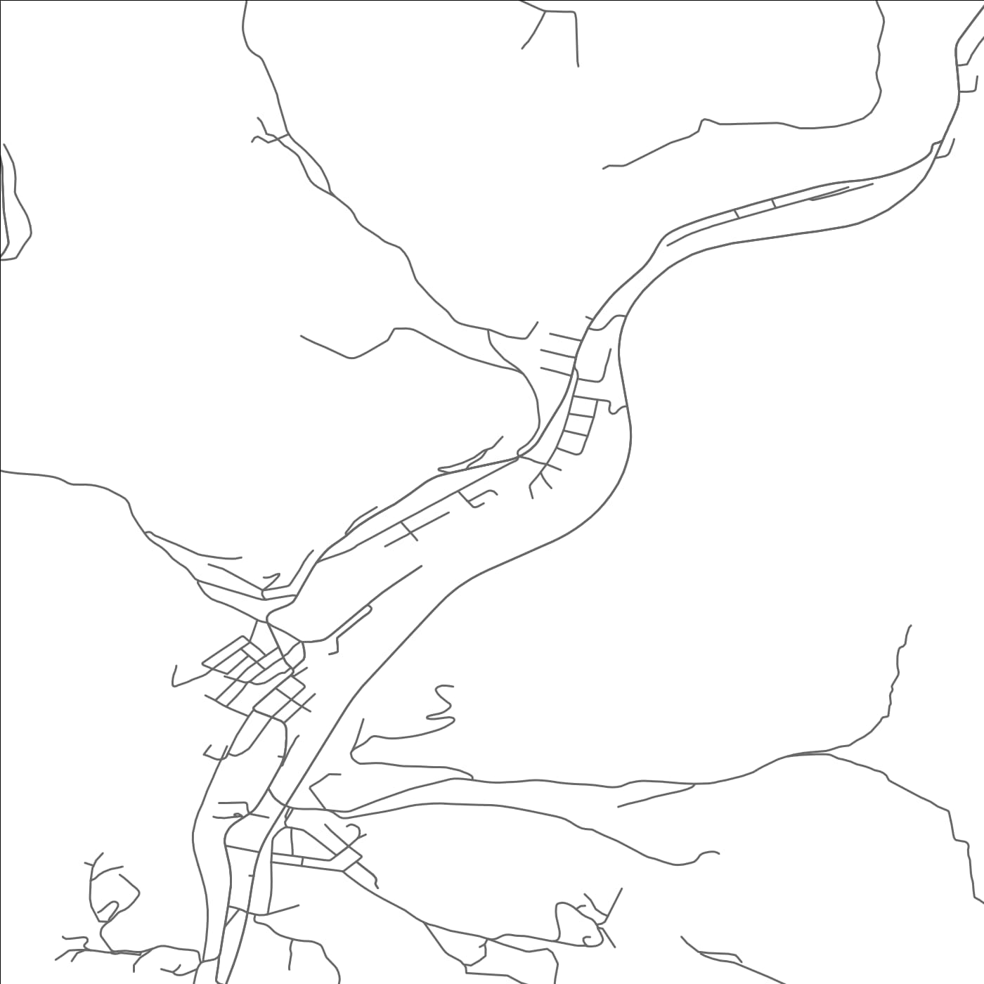 ROAD MAP OF MOSCOW, MARYLAND BY MAPBAKES