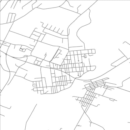 ROAD MAP OF MOUNTAIN LAKE PARK, MARYLAND BY MAPBAKES