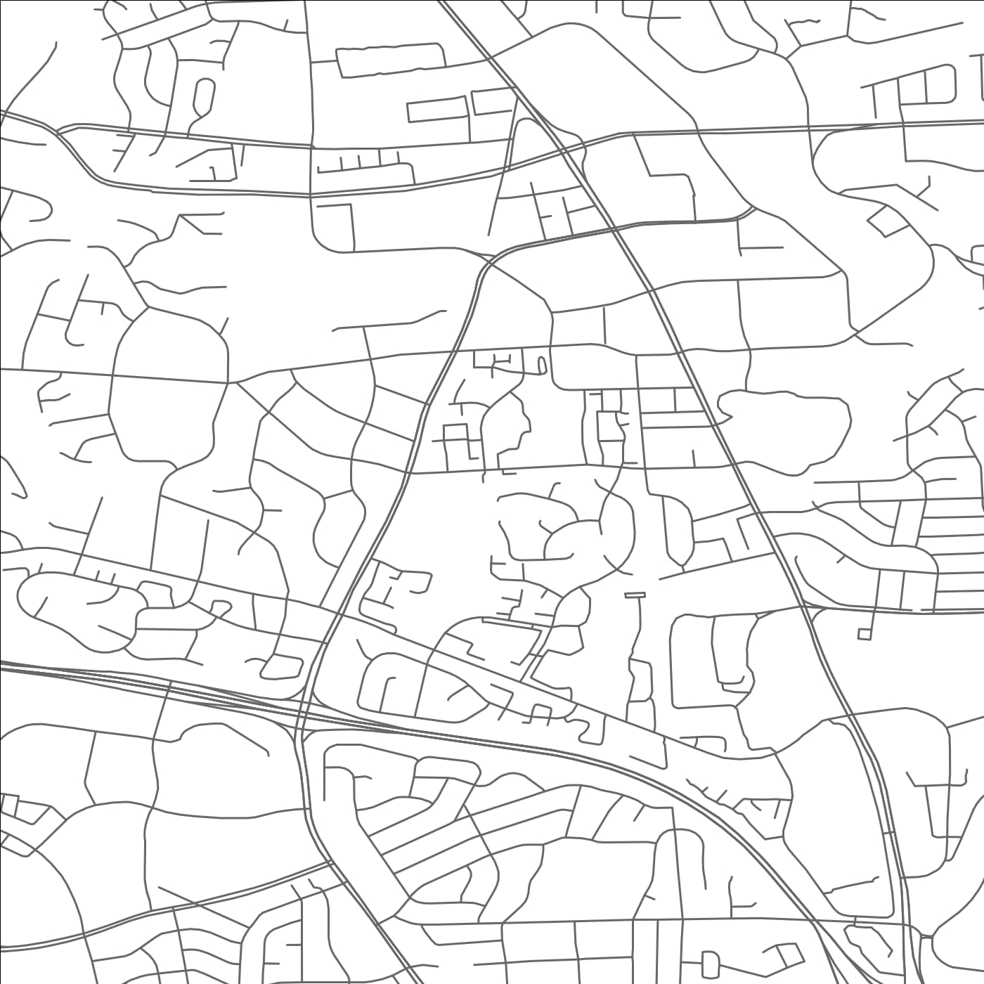 ROAD MAP OF NORTH BETHESDA, MARYLAND BY MAPBAKES