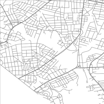 ROAD MAP OF NORTH BRENTWOOD, MARYLAND BY MAPBAKES