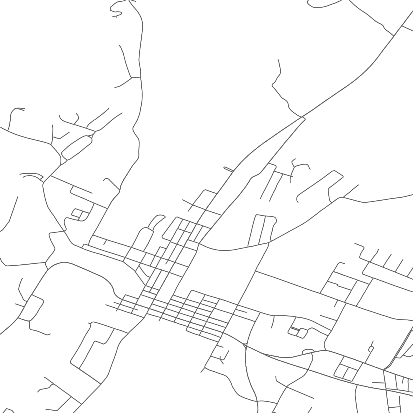 ROAD MAP OF OAKLAND, MARYLAND BY MAPBAKES