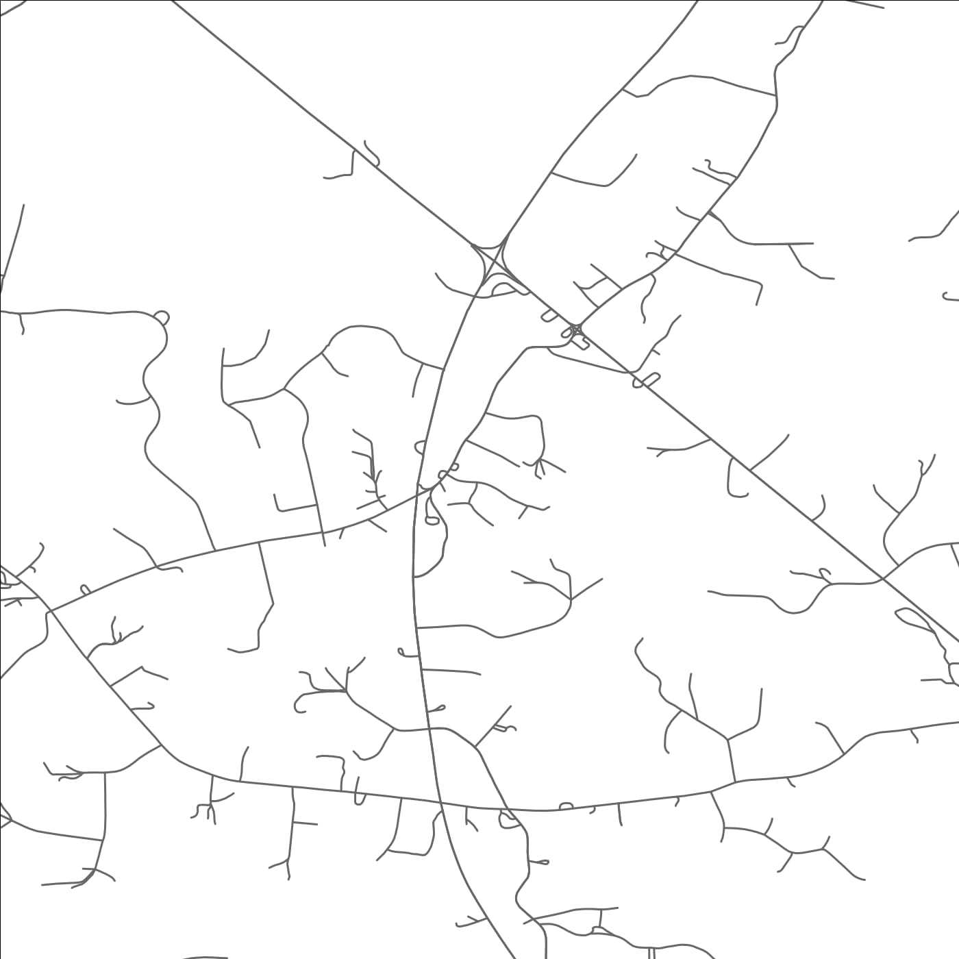 ROAD MAP OF OWINGS, MARYLAND BY MAPBAKES