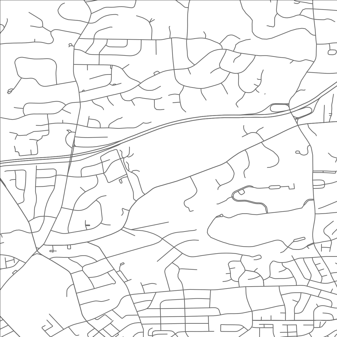 ROAD MAP OF PIKESVILLE, MARYLAND BY MAPBAKES