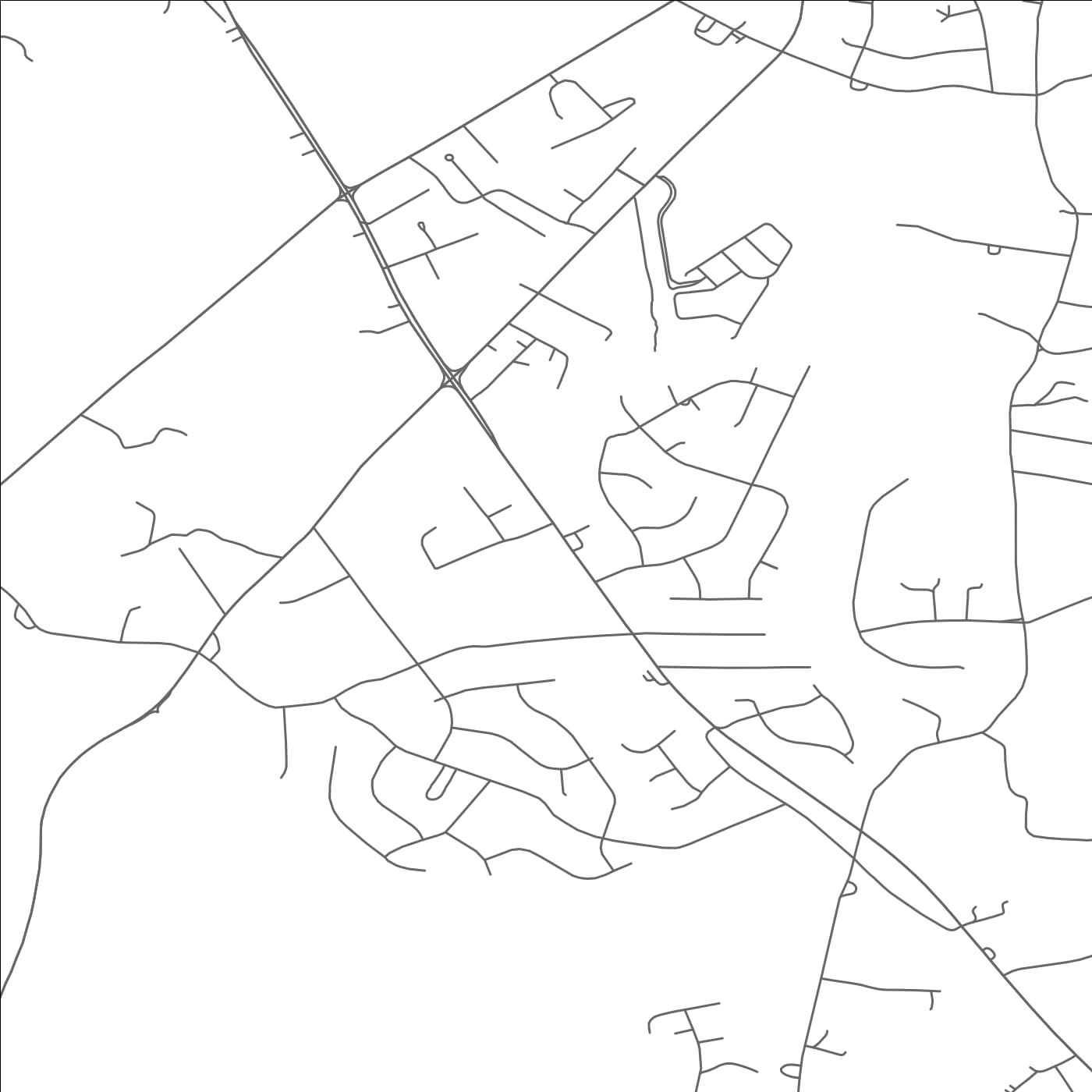 ROAD MAP OF PLEASANT HILLS, MARYLAND BY MAPBAKES