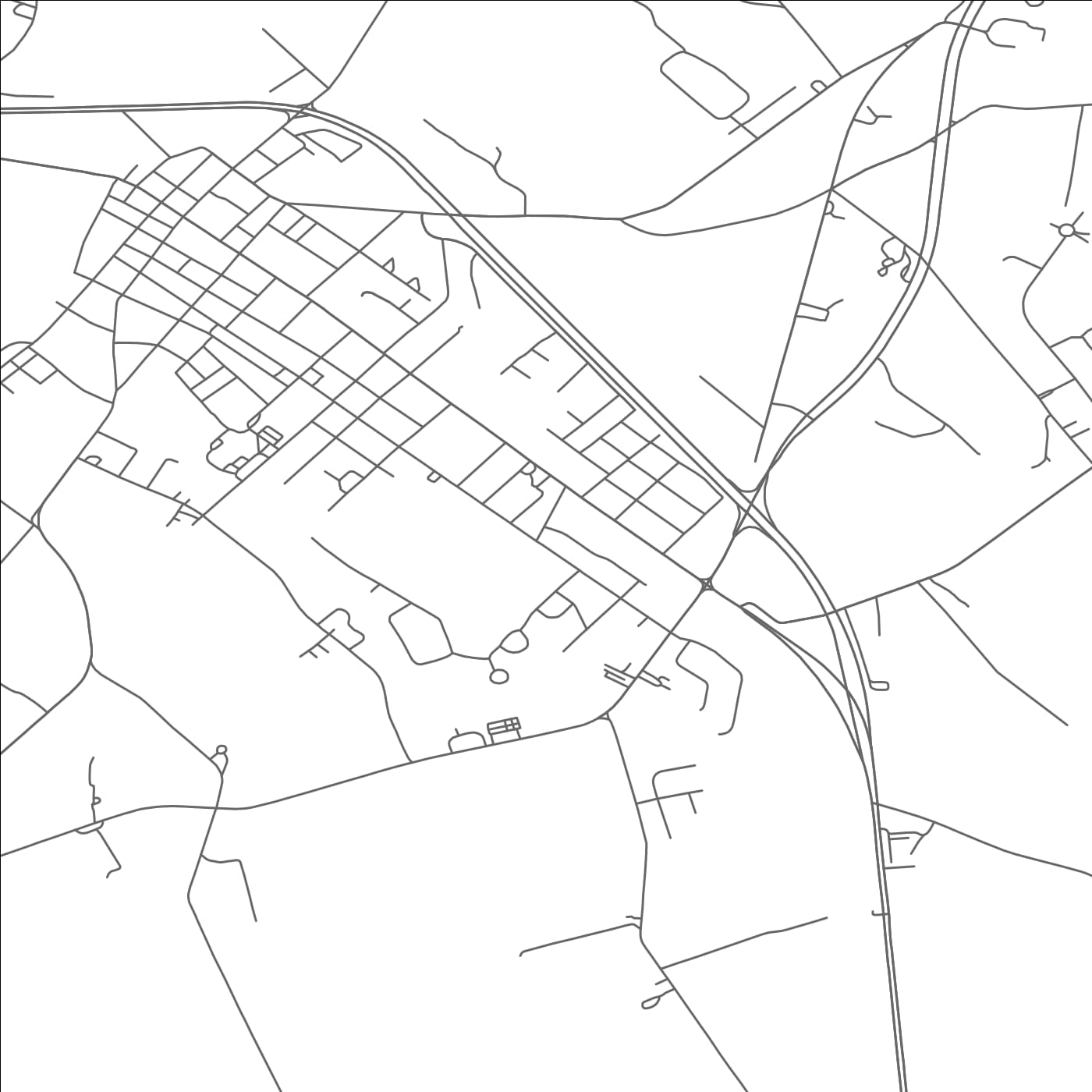 ROAD MAP OF POCOMOKE CITY, MARYLAND BY MAPBAKES