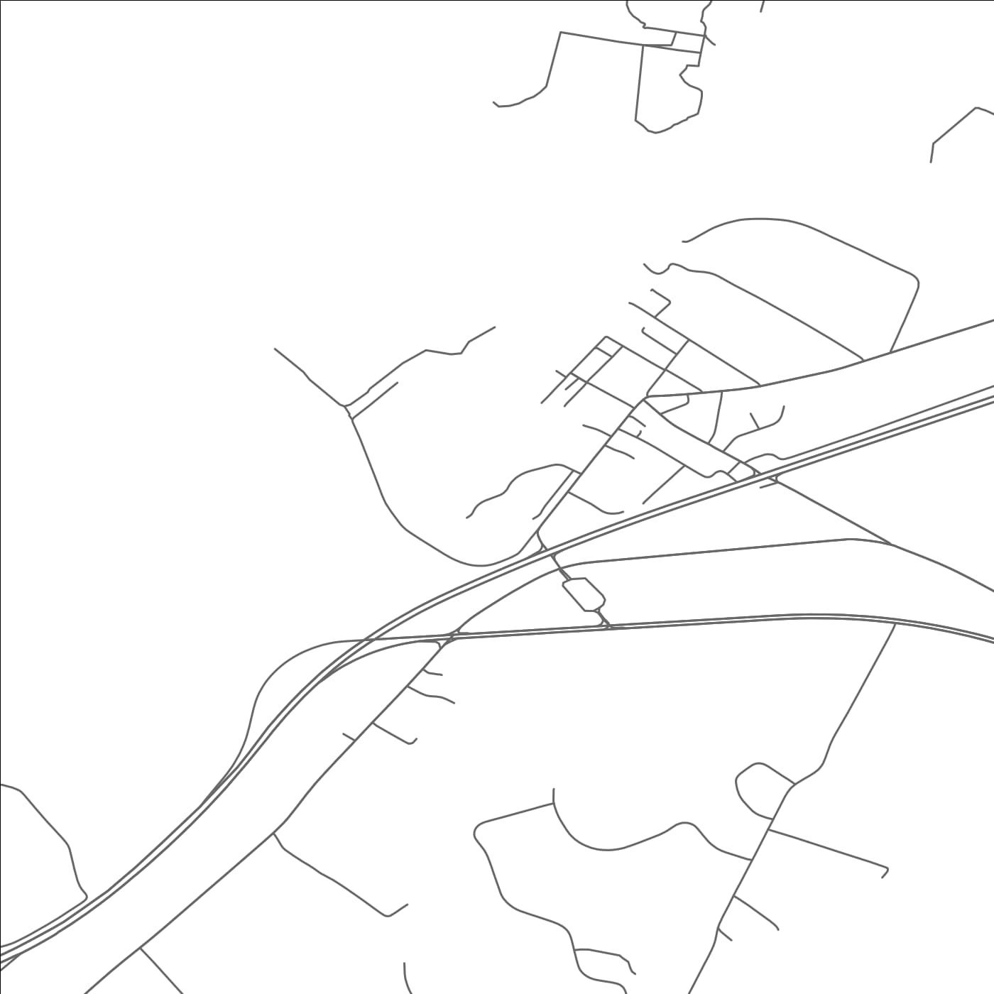 ROAD MAP OF QUEENSTOWN, MARYLAND BY MAPBAKES