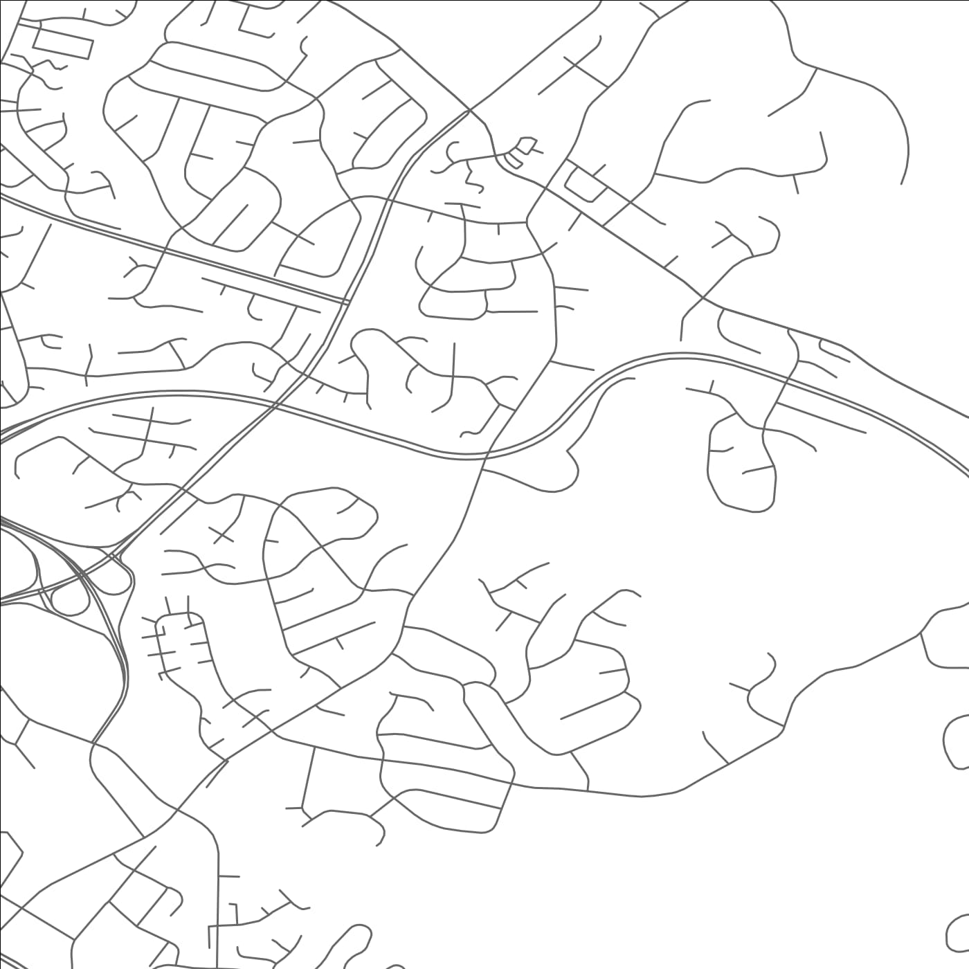 ROAD MAP OF REDLAND, MARYLAND BY MAPBAKES