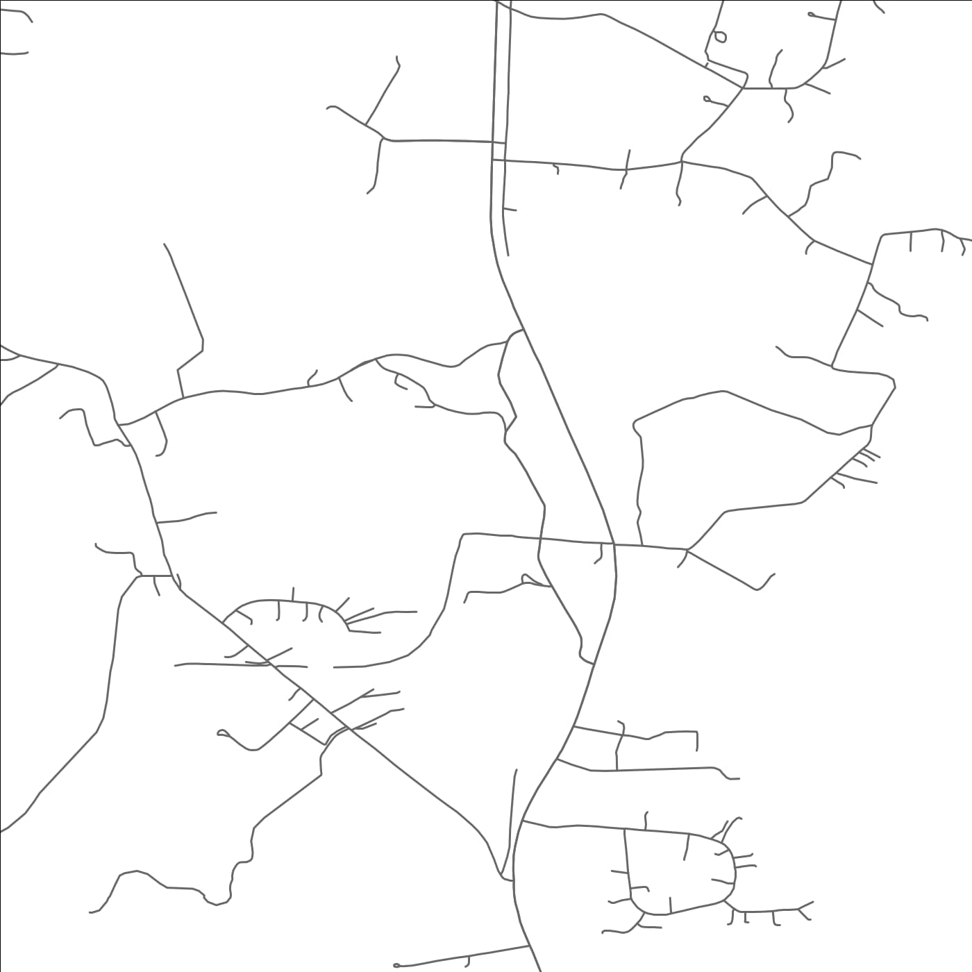 ROAD MAP OF ROHRERSVILLE, MARYLAND BY MAPBAKES