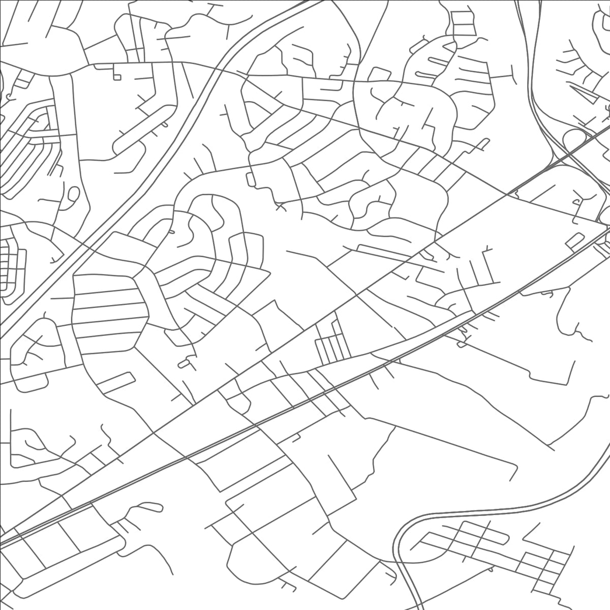 ROAD MAP OF ROSEDALE, MARYLAND BY MAPBAKES