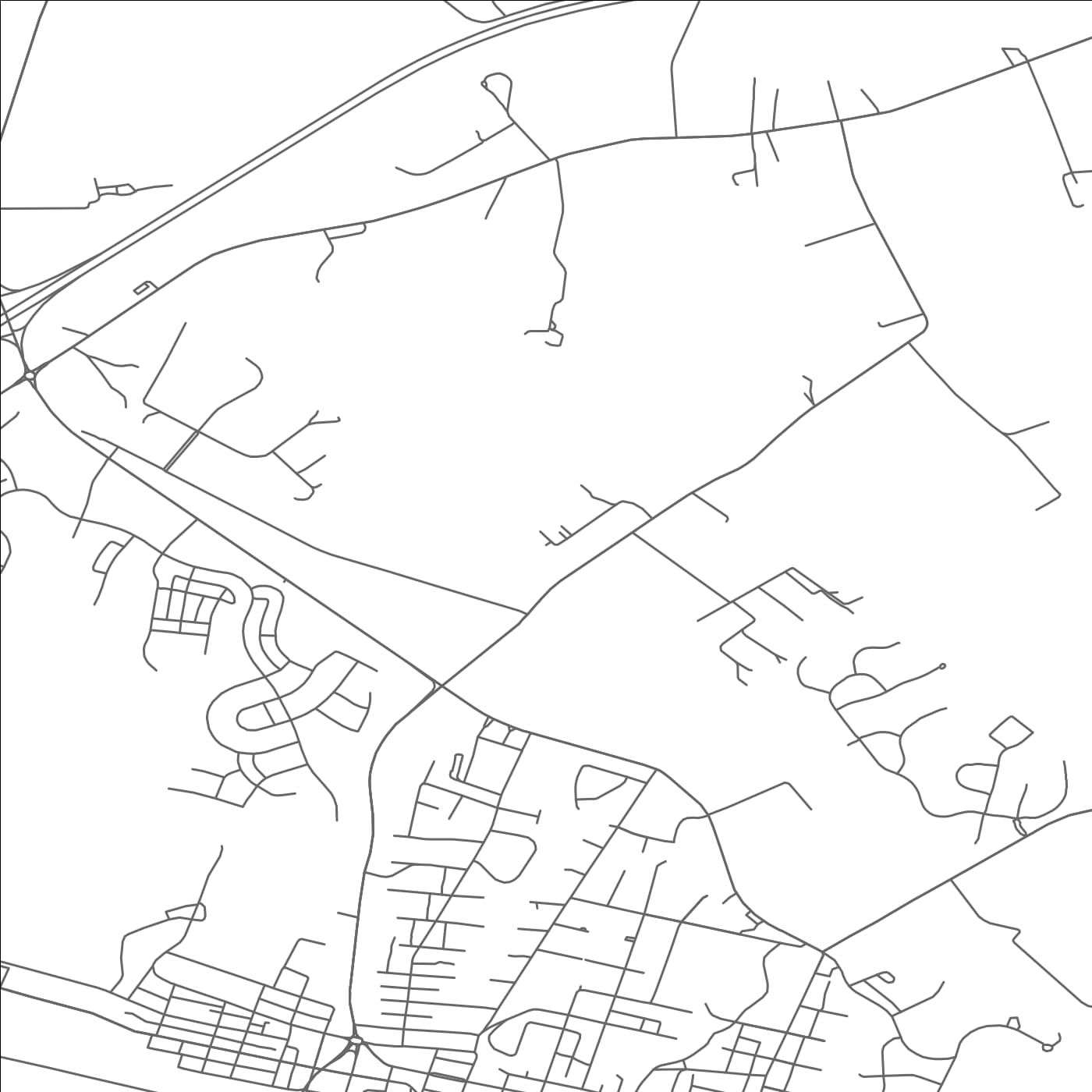 ROAD MAP OF ROSEMONT, MARYLAND BY MAPBAKES