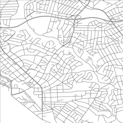 ROAD MAP OF SILVER SPRING, MARYLAND BY MAPBAKES