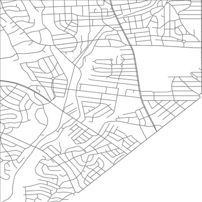 ROAD MAP OF SOMERSET, MARYLAND BY MAPBAKES