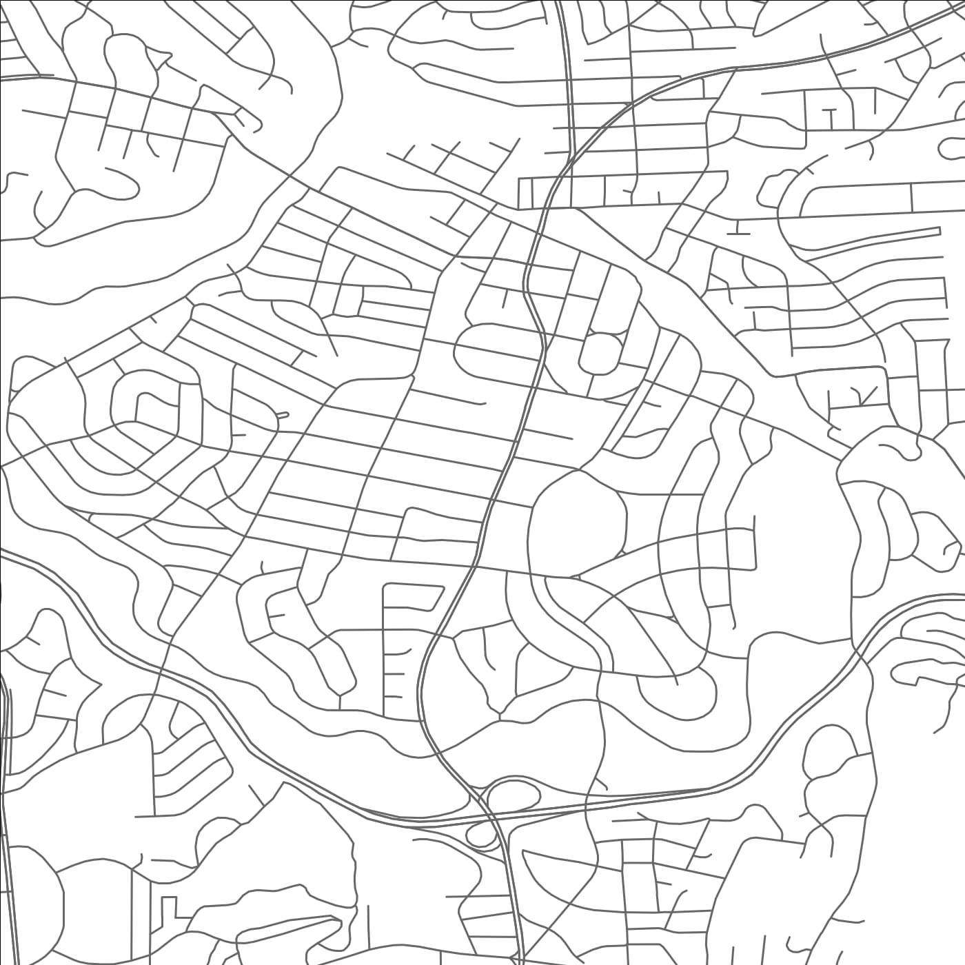 ROAD MAP OF SOUTH KENSINGTON, MARYLAND BY MAPBAKES