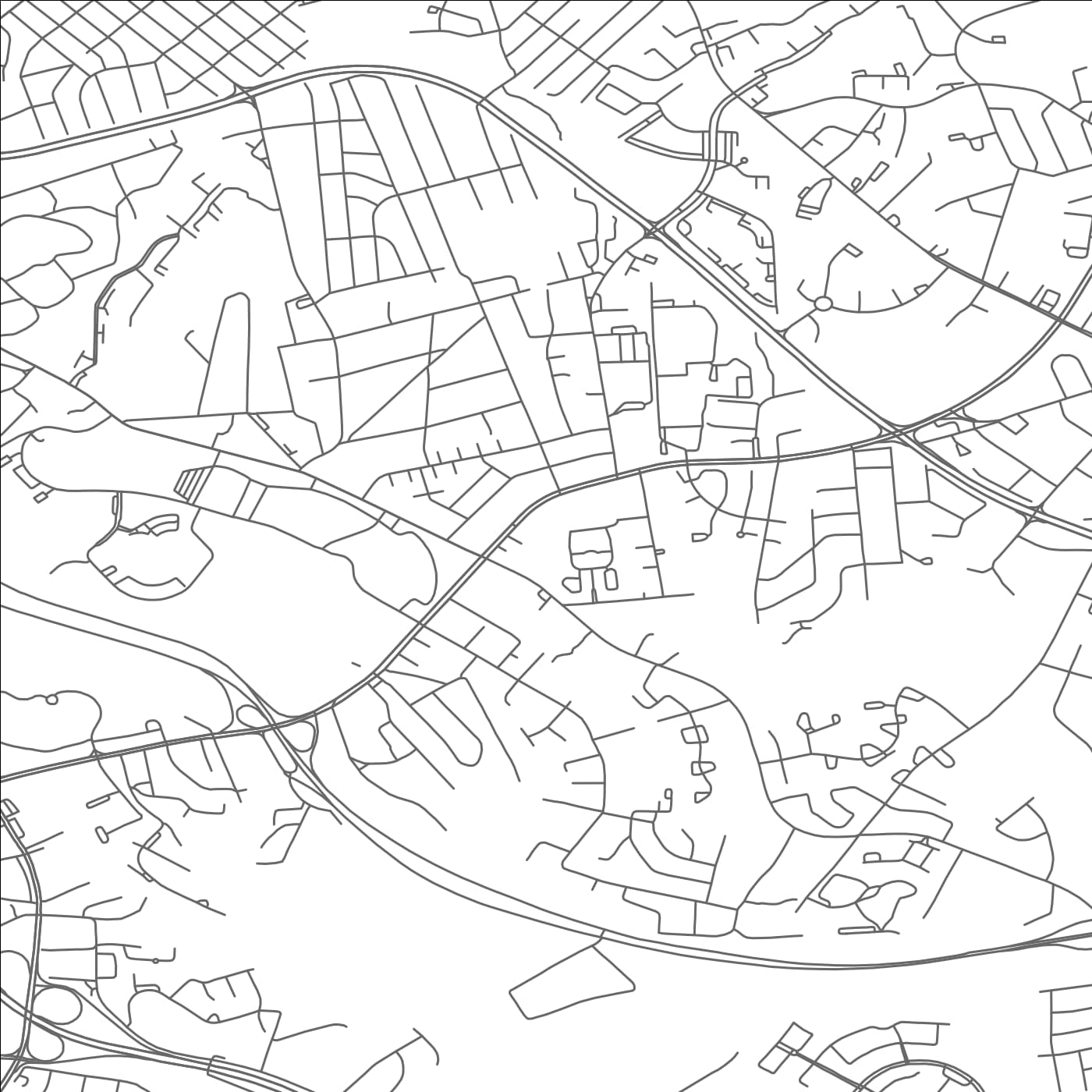 ROAD MAP OF SUITLAND, MARYLAND BY MAPBAKES