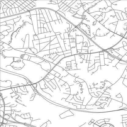 ROAD MAP OF SUITLAND, MARYLAND BY MAPBAKES