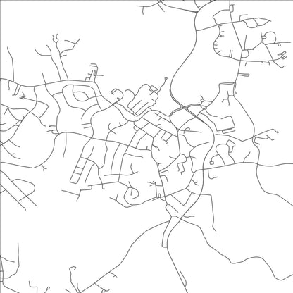 ROAD MAP OF SYKESVILLE, MARYLAND BY MAPBAKES