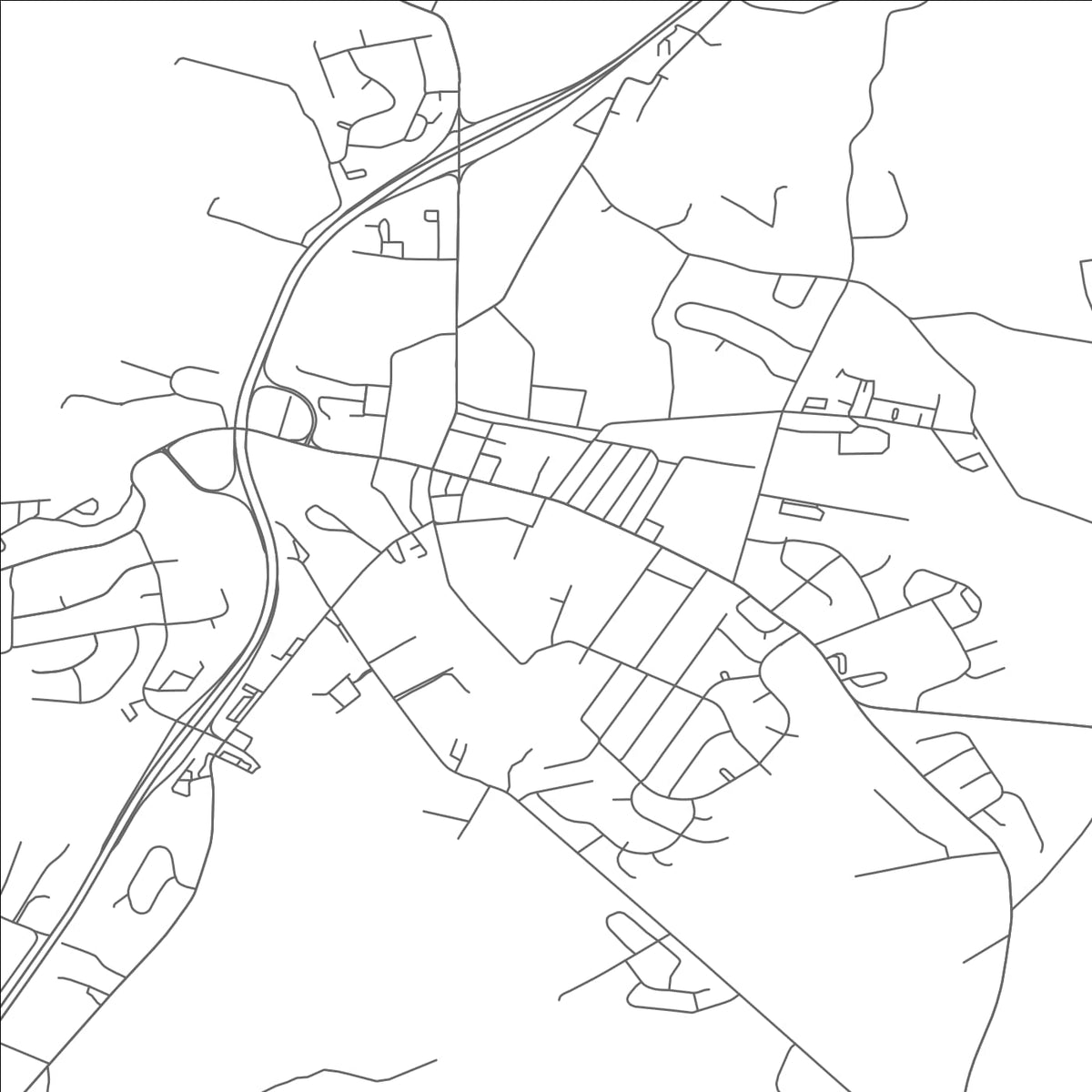 ROAD MAP OF THURMONT, MARYLAND BY MAPBAKES