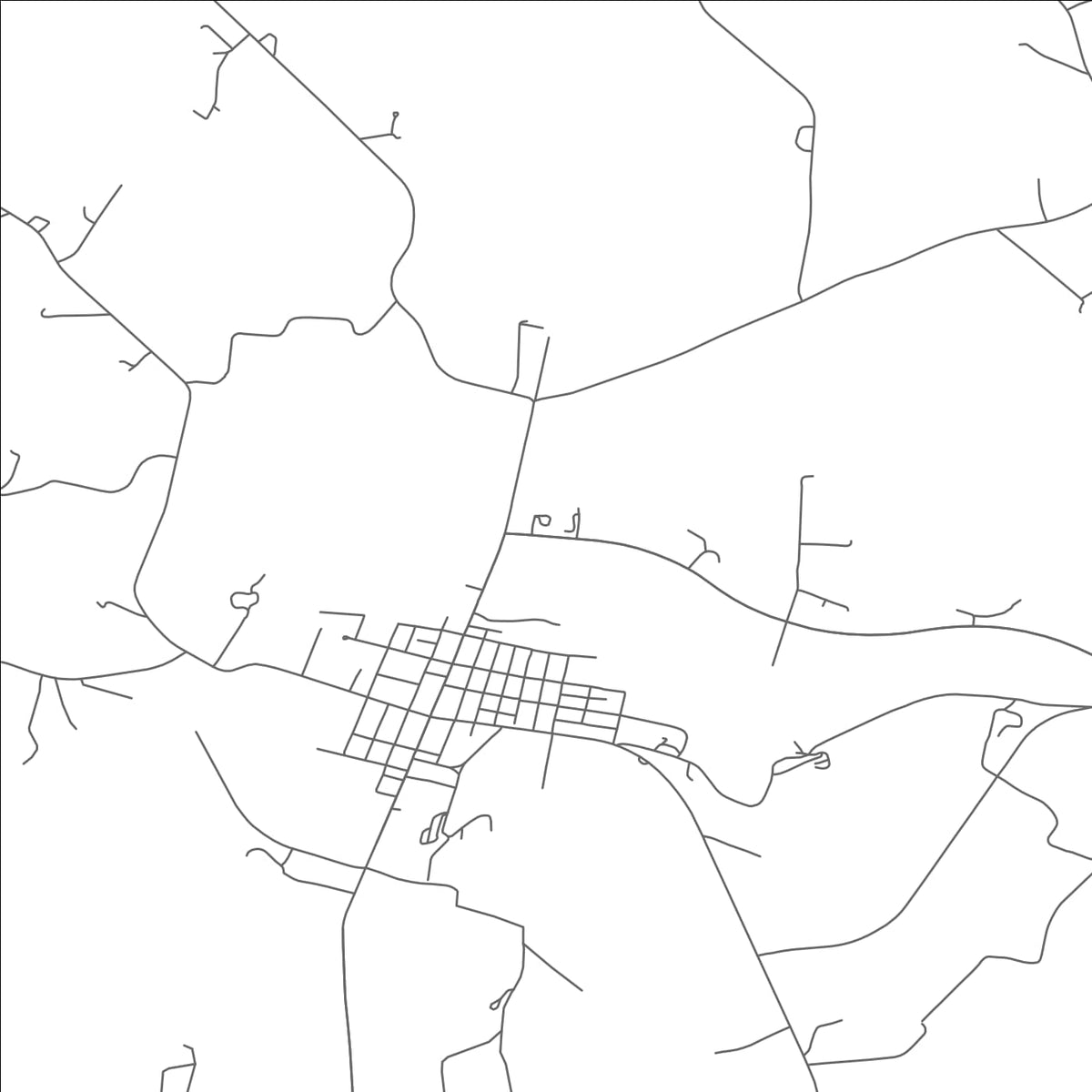 ROAD MAP OF UNION BRIDGE, MARYLAND BY MAPBAKES